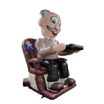 Sarah opblaas pop in Auto