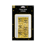 Deurgordijn zwart/goud (100-200 cm) 25 jaar