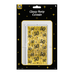 Deurgordijn zwart/goud (100-200 cm) 25 jaar