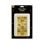 Deurgordijn zwart/goud (100-200 cm) 25 jaar