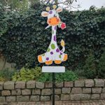 Geboortebord Giraffe bont