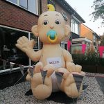 Geboortebord Giraffe bont