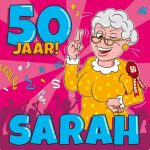 Huldeschild 50 jaar Sarah