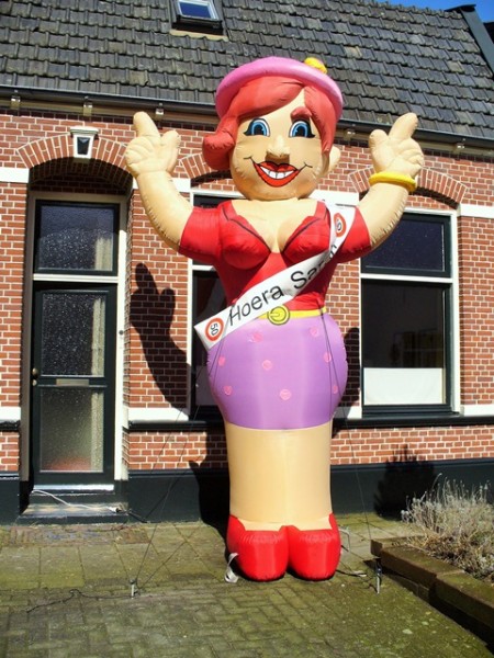 Sarah opblaaspop vrolijk - Afbeelding 2