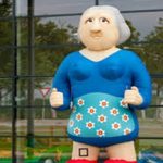 Sarah opblaaspop Origineel 2.5 mtr (klein model)