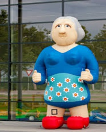 Sarah opblaaspop Origineel 2.5 mtr (klein model) - Afbeelding 3