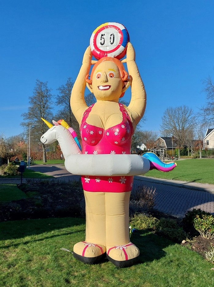 Abraham opblaaspop getint Vrolijk - Afbeelding 4