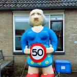 Sarah opblaaspop Origineel 2.5 mtr (klein model)