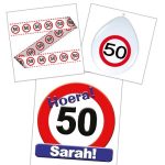 Versierpakket Verkeersbord 50 jaar Sarah