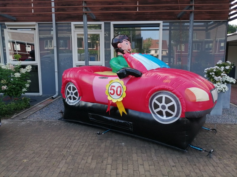 Abraham opblaaspop in Auto - Afbeelding 2