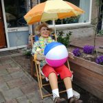 Opblaaspop pensioen Hoera dame