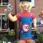 Opblaaspop pensioen Hoera dame