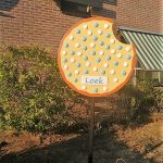 Geboortebord Beschuit met blauwe muisje