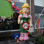 Sarah opblaaspop Tuinvrouw