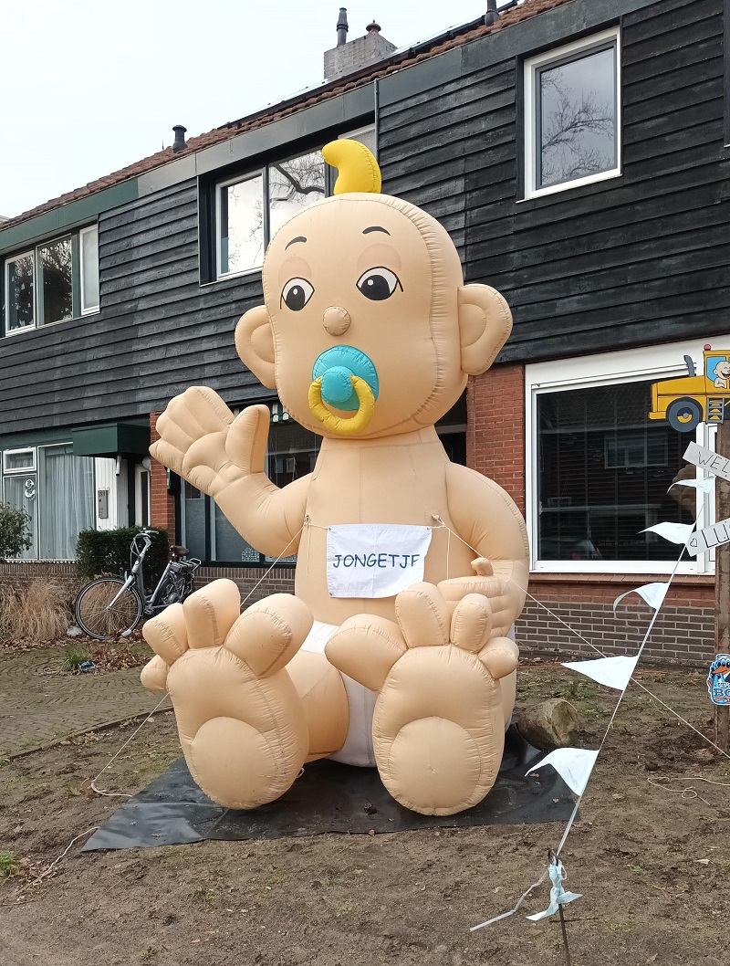 Opblaaspop pensioen Hoera dame - Afbeelding 16