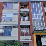 Ooievaar op nest met ei t.b.v. Balkon