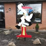 geboortebord ooievaar groot