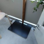 Ooievaar op nest met ei t.b.v. Balkon