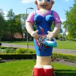 Halve Sarah opblaaspop Feestend