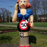 Halve Sarah opblaaspop Feestend