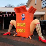 Halve Sarah opblaaspop Feestend