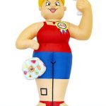 Halve Sarah opblaaspop Feestend