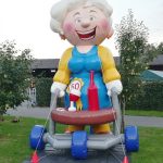 Sarah opblaaspop Rollator