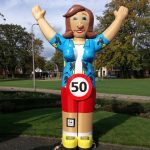 Halve Sarah opblaaspop Feestend