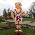 Sarah opblaaspop Zuster