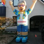 Opblaaspop pensioen Vakantieman