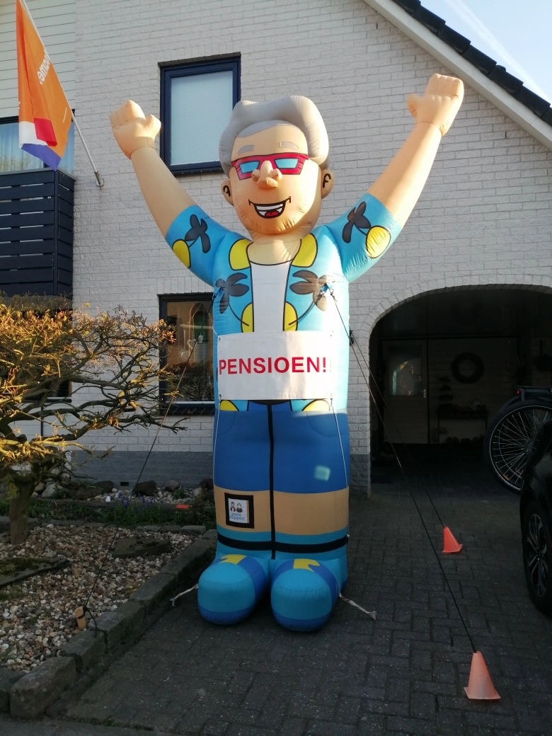 Opblaaspop pensioen Vakantieman - Afbeelding 3