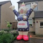 Opblaaspop pensioen Hoera dame